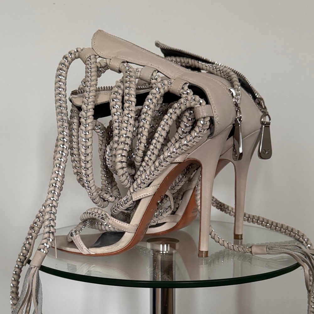 Monika Chiang Imena Cashmere Suede Sandal - Picture 7 of 8